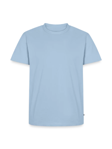 Men's Premium Organic T-Shirt - light blue - Front