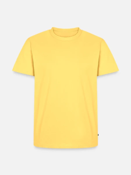 T-shirt Premium bio Homme - jaune pastel - Devant