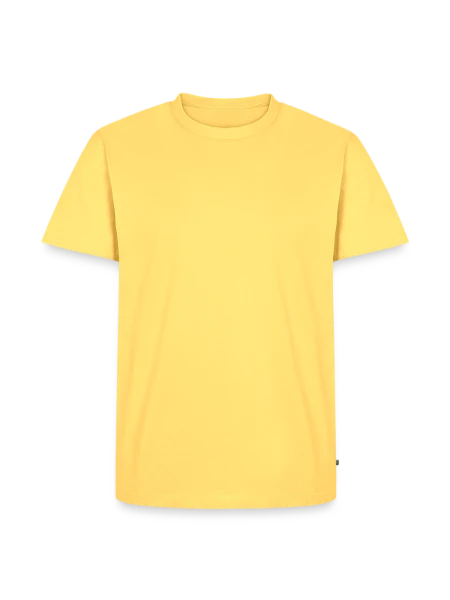 T-shirt Premium bio Homme - jaune pastel - Devant