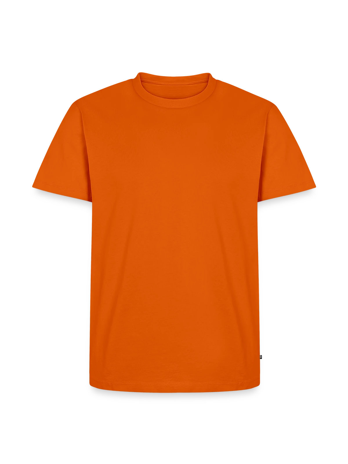 Men's Premium Organic T-Shirt - orange  - Front