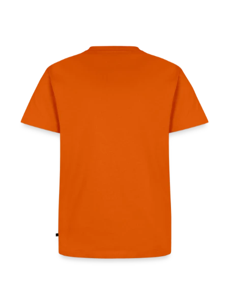 Men's Premium Organic T-Shirt - orange  - Back