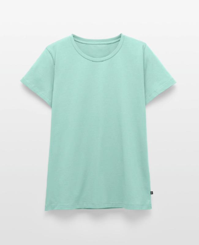 Maglietta ecologica premium da donna Fronte - center