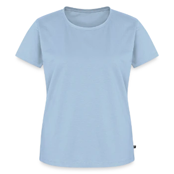 Women's Premium Organic T-shirt - light blue - Front - AI Model Female 172 dark (172cm)