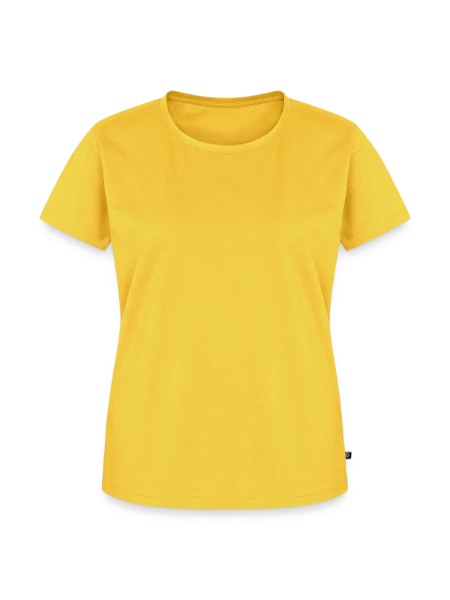 T-shirt Premium bio Femme - jaune soleil - Devant