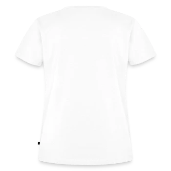 T-shirt Premium bio Femme - blanc - Dos - AI Model Female 172 dark (172cm)