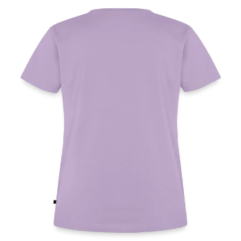 Frauen Premium Bio T-Shirt - Lavendel - Hinten - AI Model Female 172 dark (172cm)