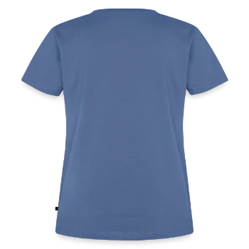 Women's Premium Organic T-shirt - stone blue - Back - Selfina (174cm)