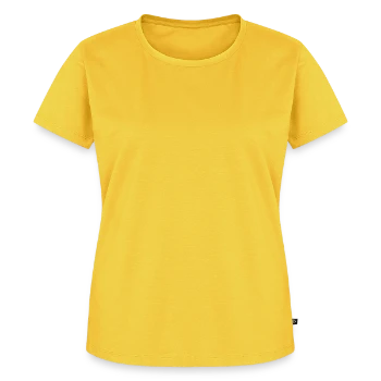 Premium økologisk T-shirt til kvinder - sol-gul