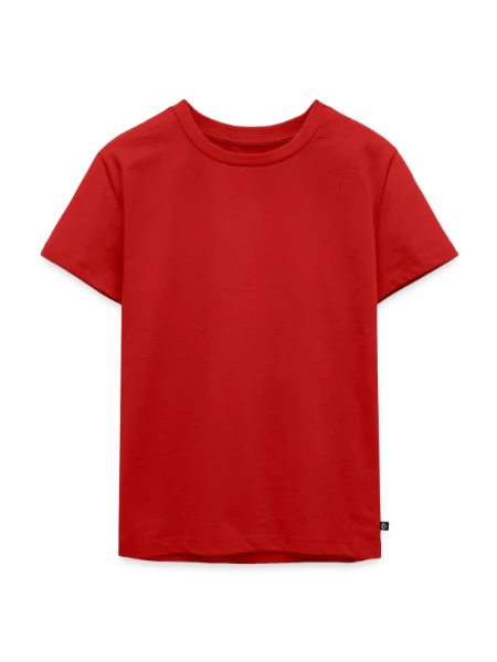 Kinder Premium Bio T-Shirt - Rot - Vorne