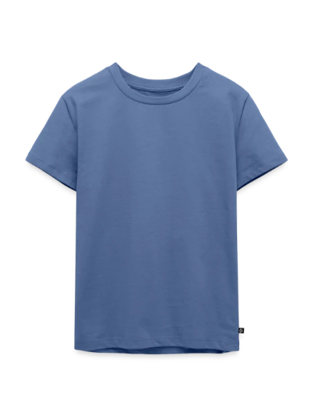 Kinder Premium Bio T-Shirt - Taubenblau - Vorne