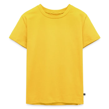 Kids Premium Organic T-Shirt - sun yellow - Front - Hailey (125cm)