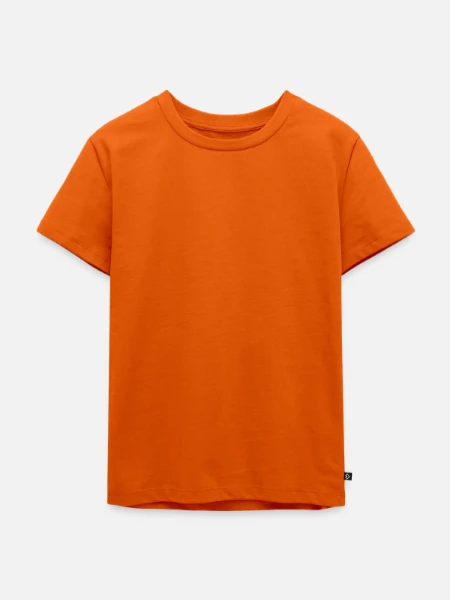 Premium økologisk T-shirt til børn - orange  - Foran