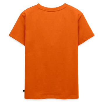 Premium økologisk T-shirt til børn - orange  - Bagpå - Hailey (125cm)