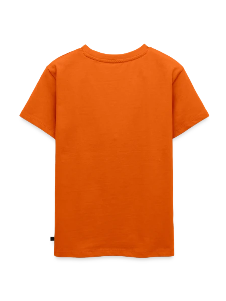 Kids Premium Organic T-Shirt - orange  - Back