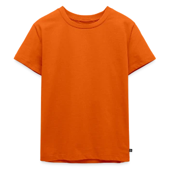 Premium økologisk T-shirt til børn - orange 