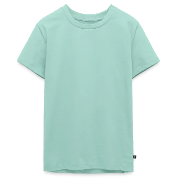T-shirt Premium bio Ado - menthe  - Devant - AI Model Teenager Male light (155cm)
