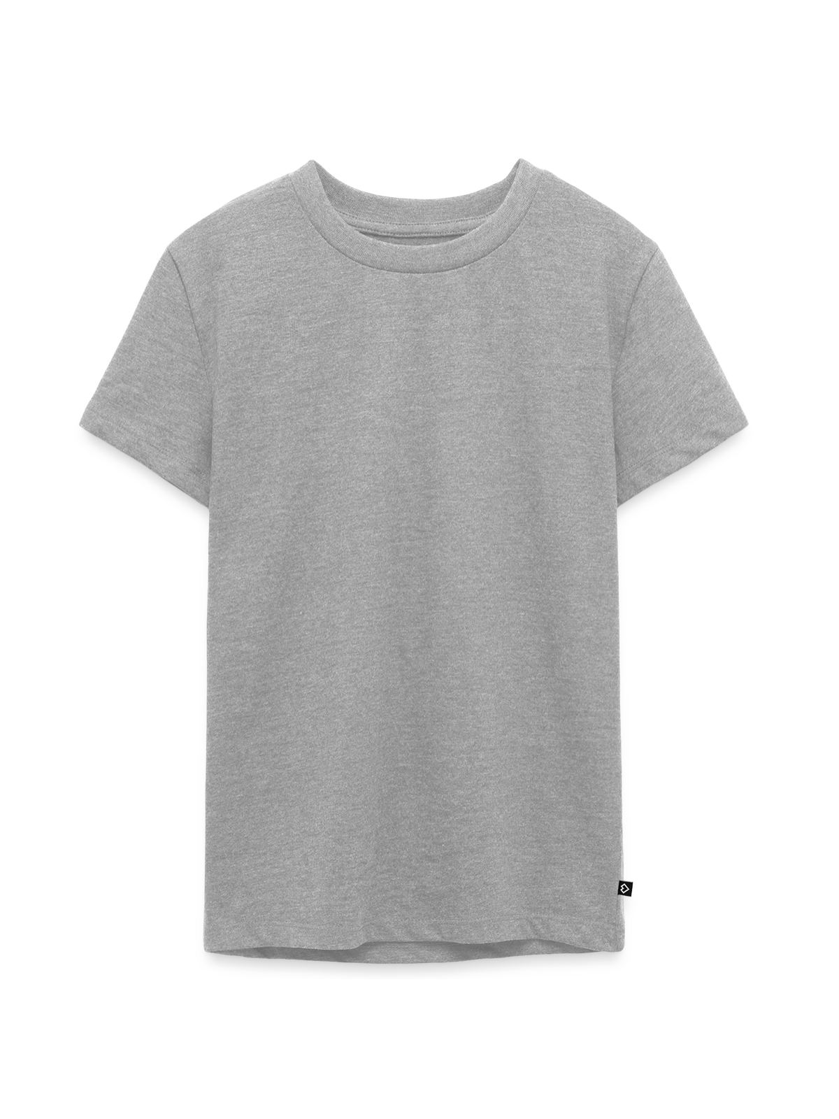T-shirt Premium bio Ado - gris chiné - Devant