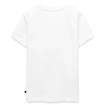 T-shirt Premium bio Ado - blanc - Dos - AI Model Teenager Male light (155cm)