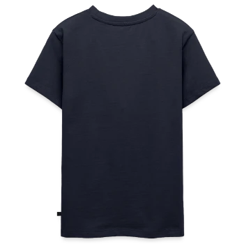 T-shirt Premium bio Ado - bleu marine - Dos - AI Model Teenager Male light (155cm)