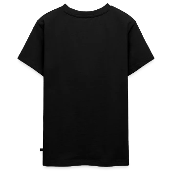 Teenager Premium Organic T-Shirt - black - Back - AI Model Teenager Male light (155cm)