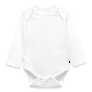 Langærmet babybody, økologisk bomuld