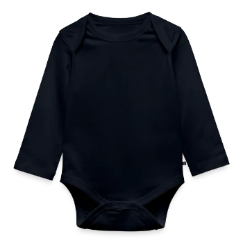 Body Bébé bio manches longues - bleu marine