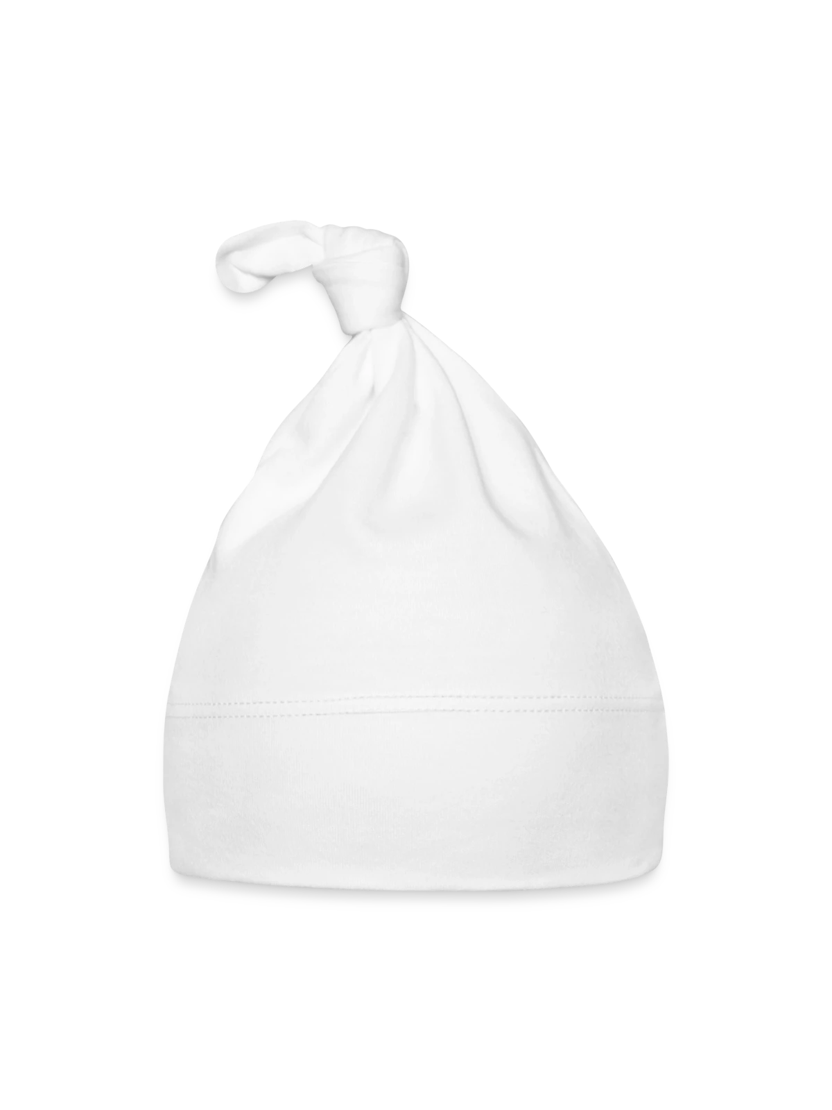 Organic Baby Cap - white - Front