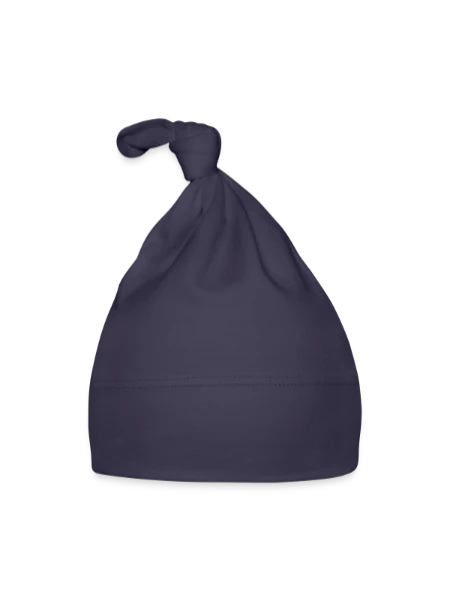 Organic Baby Cap - navy - Front