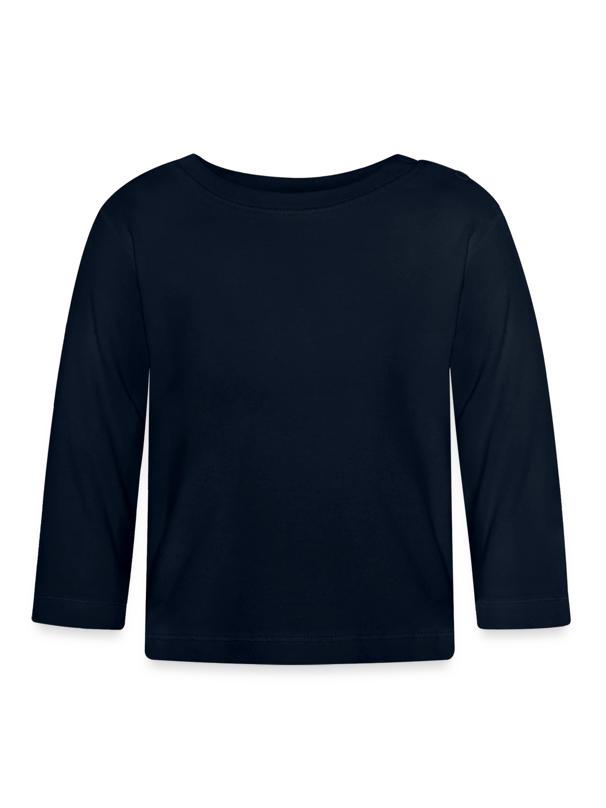 Baby Bio-Langarmshirt - Navy - Vorne