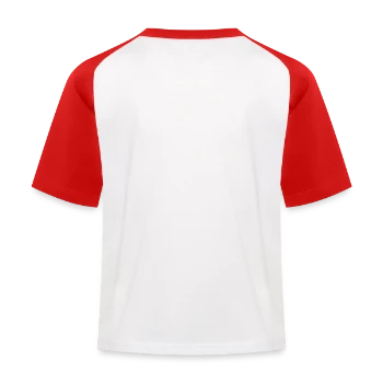 Kids' Baseball T-Shirt - white/red - Back