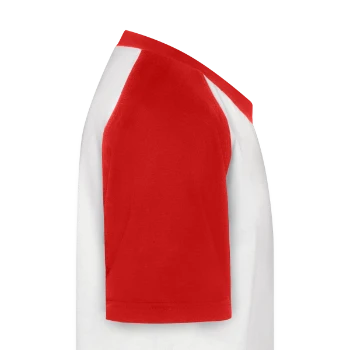 Kids' Baseball T-Shirt - white/red - Right