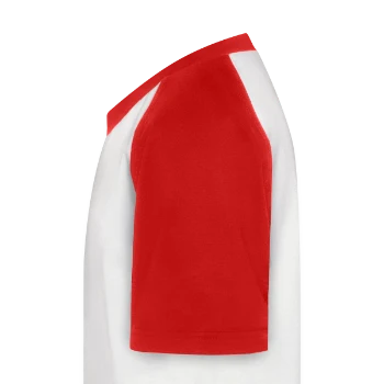 T-shirt baseball Enfant - blanc/rouge - Gauche