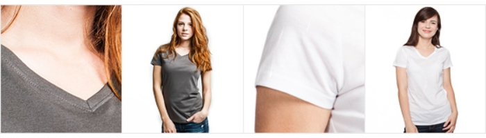 Organic V-Neck T-Shirt for women