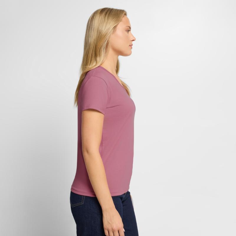 Frauen Premium Bio T-Shirt mit V-Ausschnitt