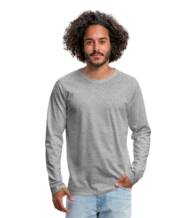 Premium langermet T-skjorte for menn