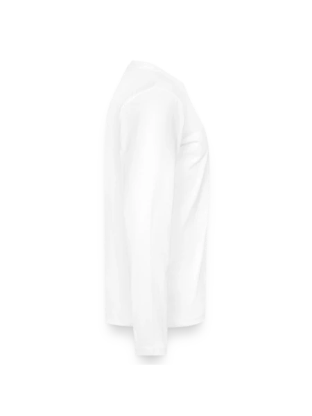 Männer Premium Bio Langarmshirt - Weiß - Rechts