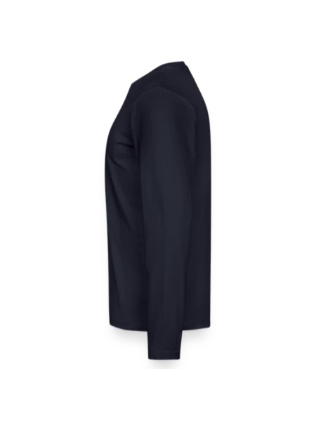 Männer Premium Bio Langarmshirt - Navy - Links