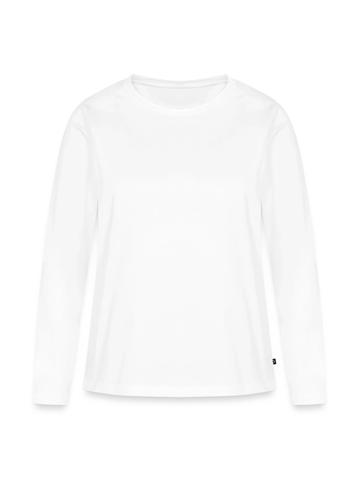 Frauen Premium Bio Langarmshirt - Weiß - Vorne