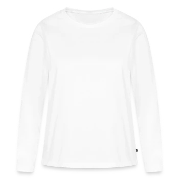 Frauen Premium Bio Langarmshirt - Weiß