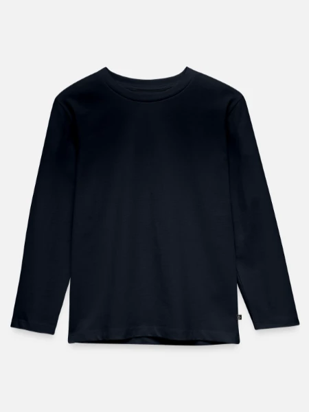 Kids' Premium Longsleeve Shirt - navy - Front