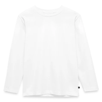 Kinder Premium Bio Langarmshirt - Weiß