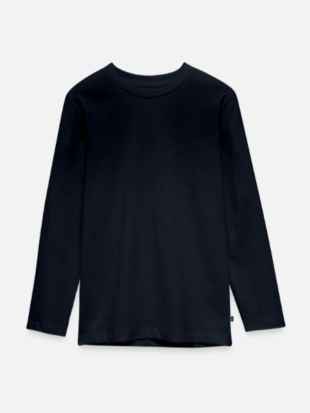 T-shirt manches longues Premium Ado - bleu marine - Devant