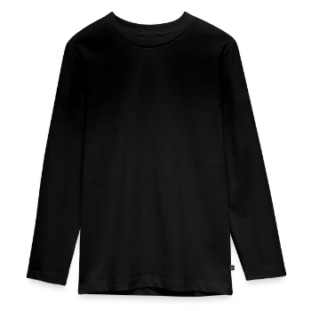T-shirt manches longues Premium Ado - noir - Devant - AI Model Kid Female (0cm)