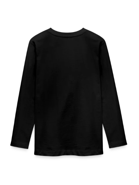 T-shirt manches longues Premium Ado - noir - Dos