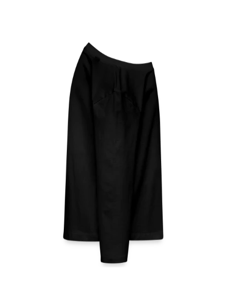 T-shirt manches longues Premium Ado - noir - Droite