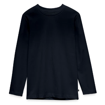 T-shirt manches longues Premium Ado - bleu marine