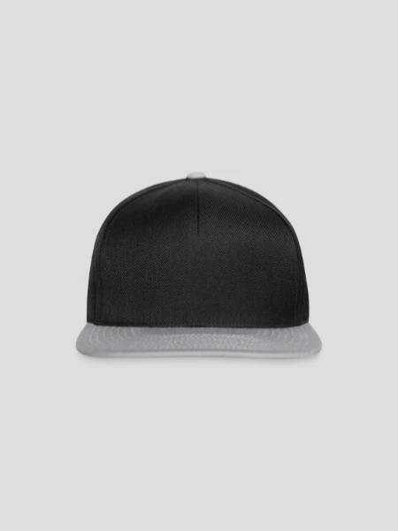 Snapback Cap - Schwarz/Grau - Vorne