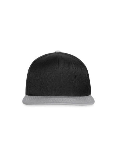 Casquette snapback - noir/gris - Devant