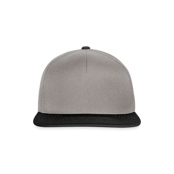 Casquette snapback personnalisé - Aperçu en couleur gris graphite/noir