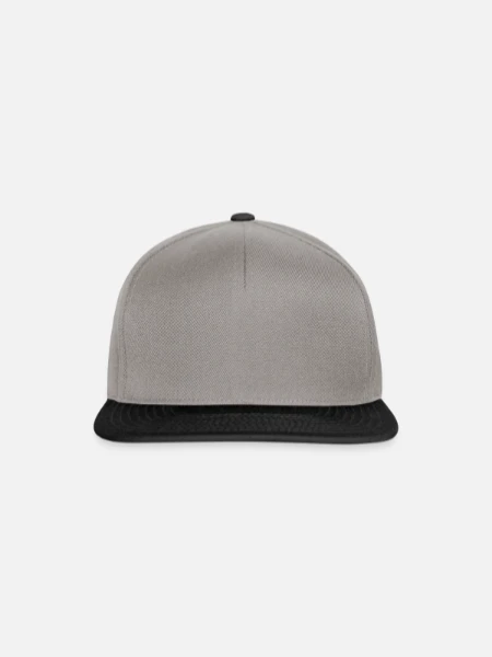 Snapback Cap - Graphit/Schwarz - Vorne